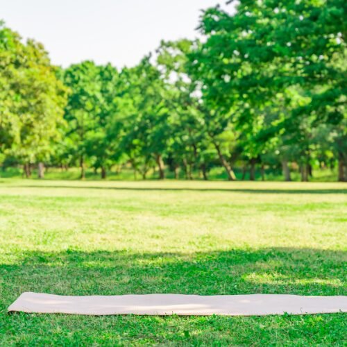 Esterilla de yoga ecologica al aire libre